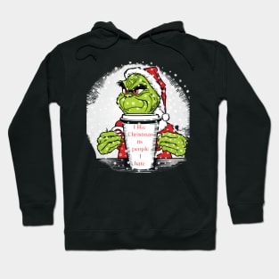 Grinch I hate people Hoodie